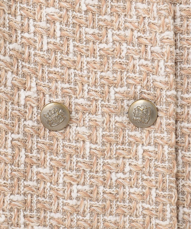 GRACE CONTINENTAL ツイードジレワンピース ベージュ