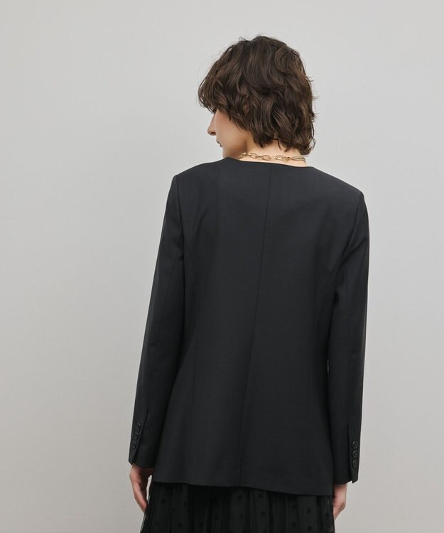 GRACE CONTINENTAL デザインフロントジャケット ブラック