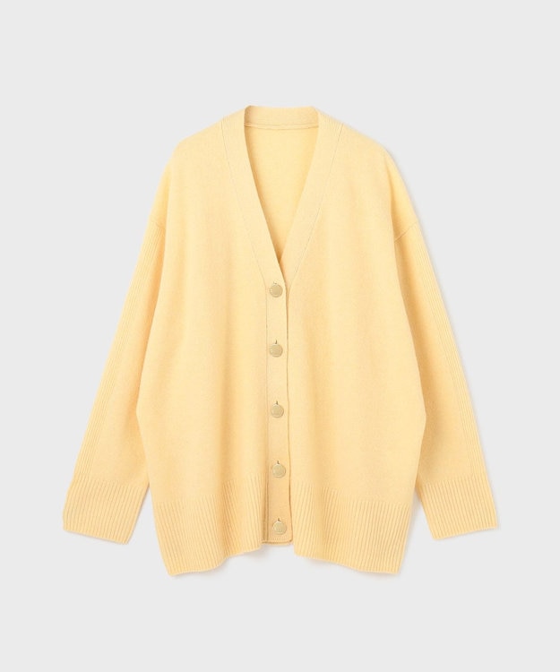 GRACE CONTINENTAL クーマラムニットカーディガン イエロー