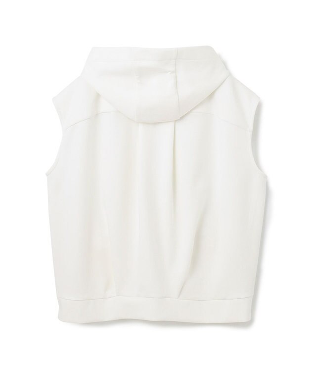 GRACE CONTINENTAL フードノースリーブ トップ ホワイト