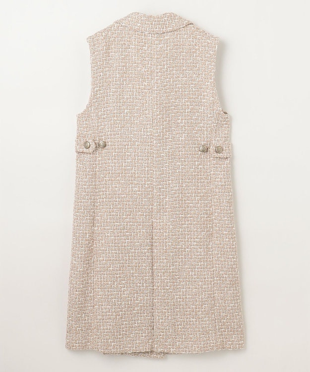 GRACE CONTINENTAL ツイードジレワンピース ベージュ