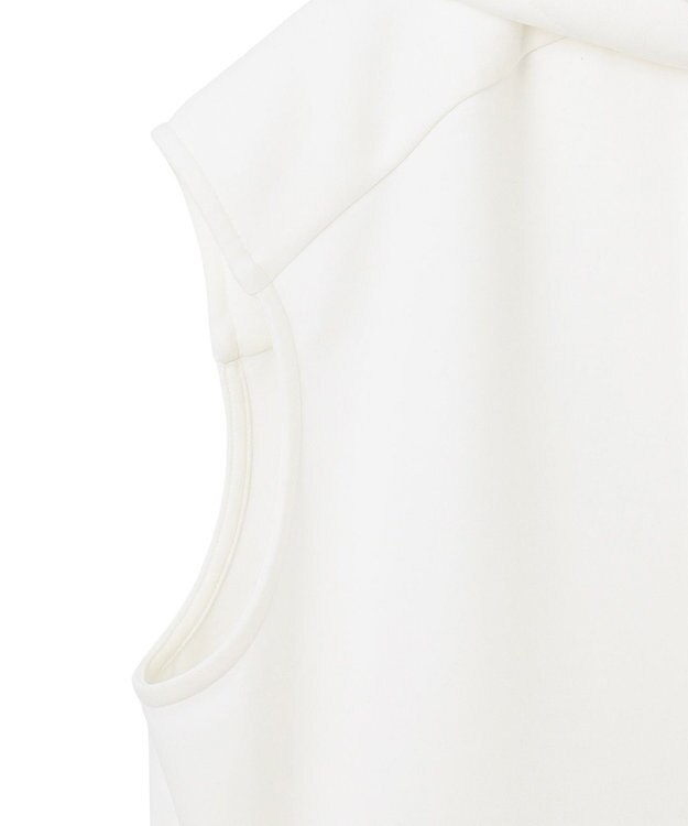 GRACE CONTINENTAL フードノースリーブ トップ ホワイト