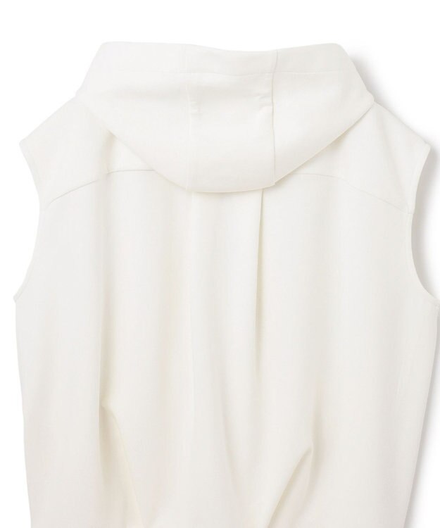 GRACE CONTINENTAL フードノースリーブ トップ ホワイト