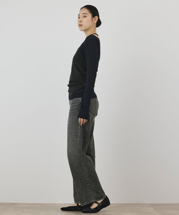 GRACE CONTINENTAL シアーレイヤードカットトップ ブラック