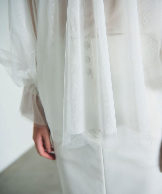 GRACE CONTINENTAL チュール2WAYトップ ホワイト