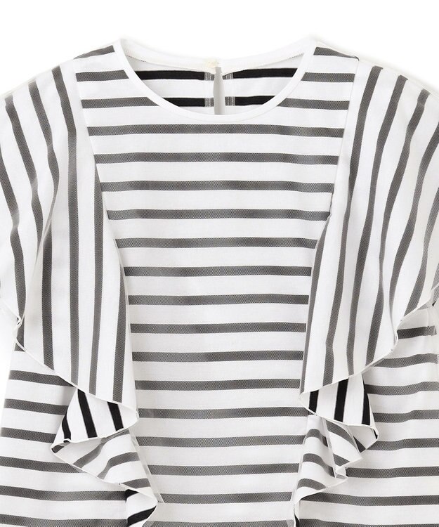 GRACE CONTINENTAL チュールレイヤードトップ ホワイト