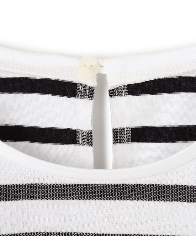 GRACE CONTINENTAL チュールレイヤードトップ ホワイト