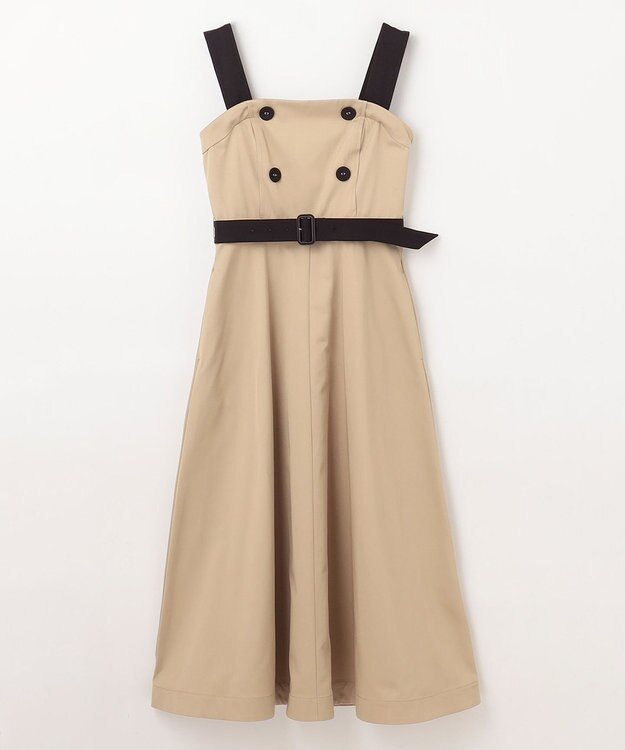 GRACE CONTINENTAL トレンチジャンパースカート ベージュ