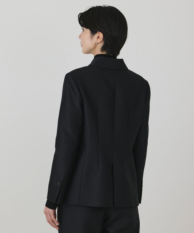 GRACE CONTINENTAL ウールシルクジャケット ブラック