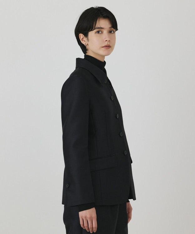 GRACE CONTINENTAL ウールシルクジャケット ブラック