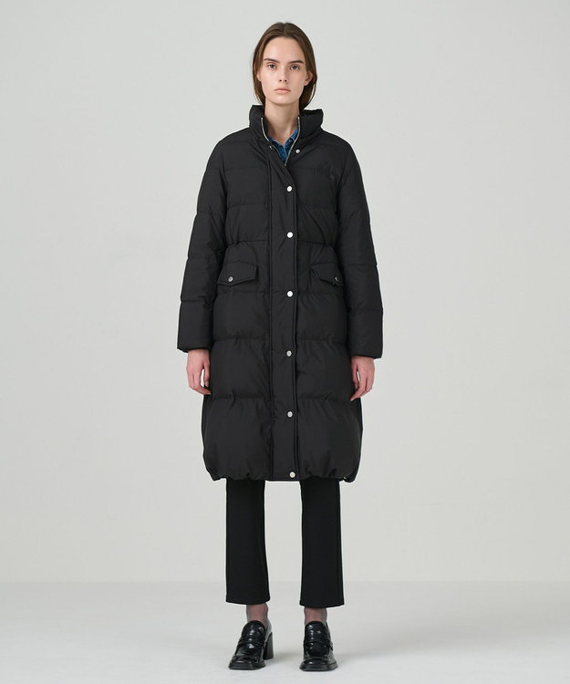 GRACE CONTINENTAL フードファーロングダウン ブラック