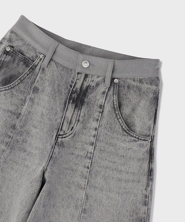 GRACE CONTINENTAL クロップトバレルパンツ ブラック