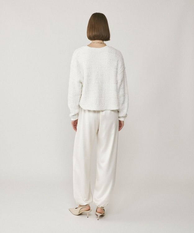 GRACE CONTINENTAL チンツサテンパンツ キナリ