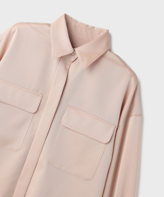 GRACE CONTINENTAL トリアセカルゼシャツ ベージュ