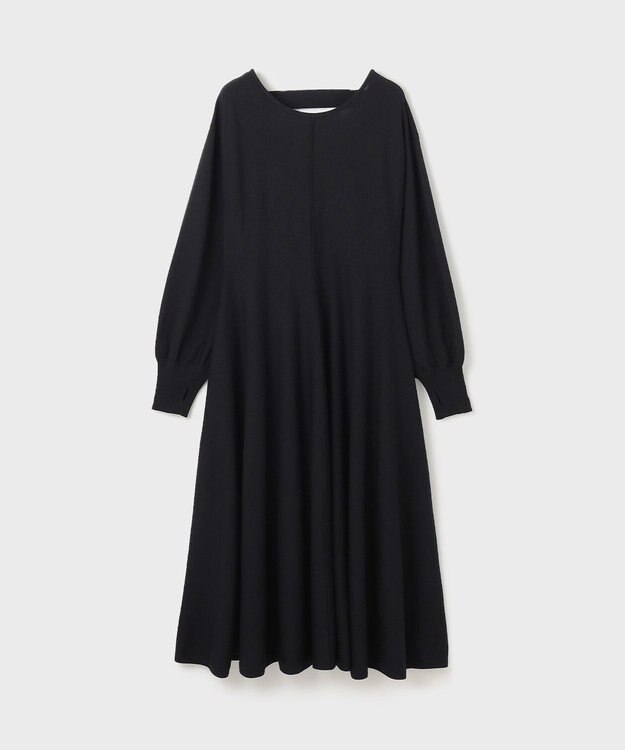 GRACE CONTINENTAL バックオープンニットワンピース ブラック