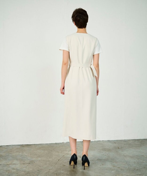 GRACE CONTINENTAL ベルト付ジャンパースカート キナリ