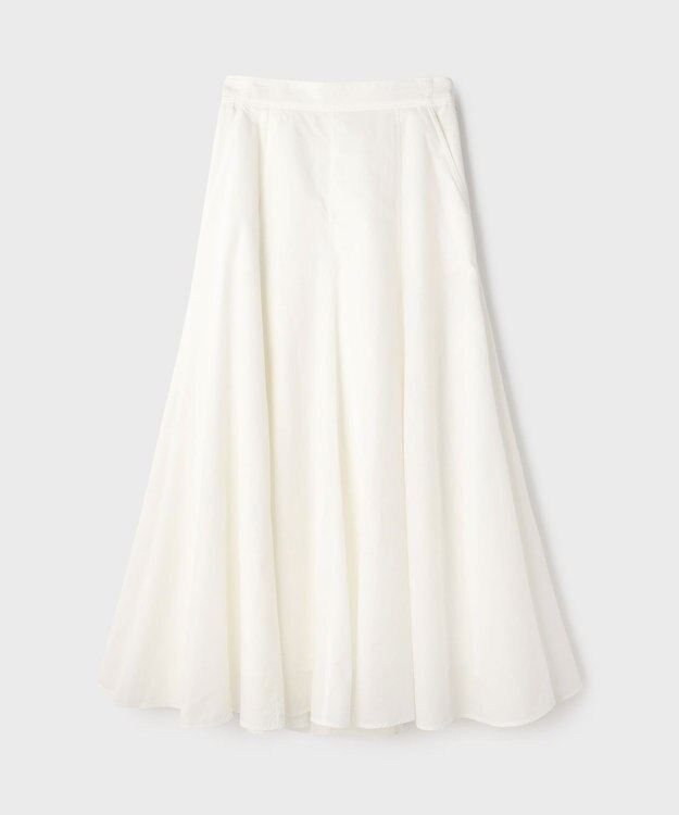 GRACE CONTINENTAL ナイロンボリュームスカート ホワイト