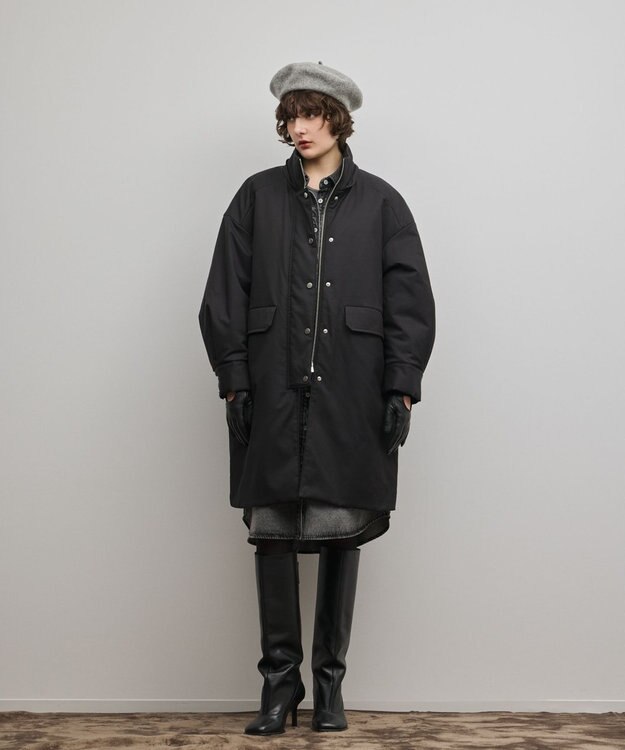 GRACE CONTINENTAL パディングマルチwayコート ブラック