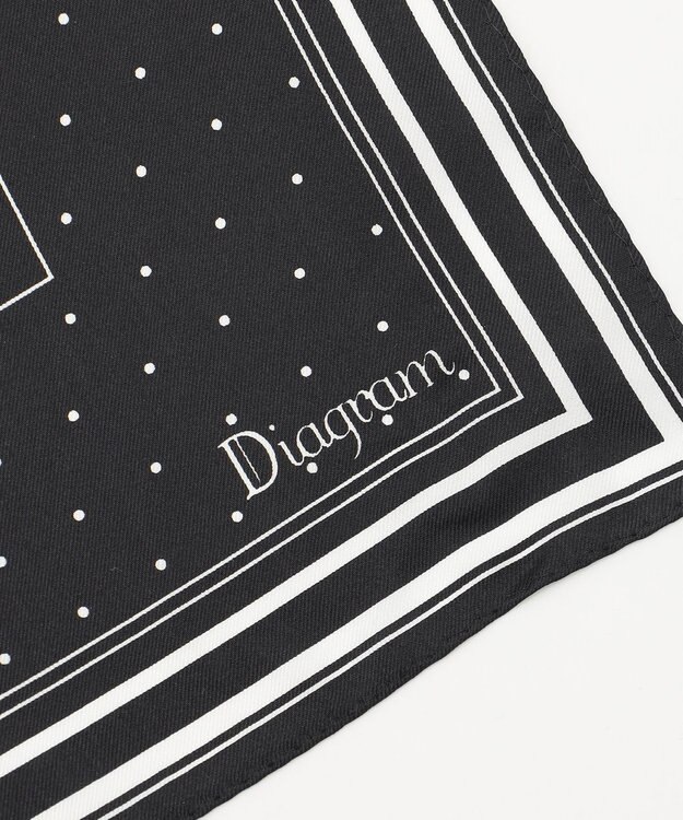 GRACE CONTINENTAL シルクドットスカーフ ブラック