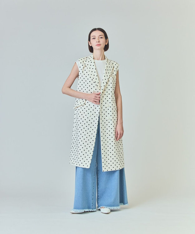 GRACE CONTINENTAL ドットジレドレス キナリ