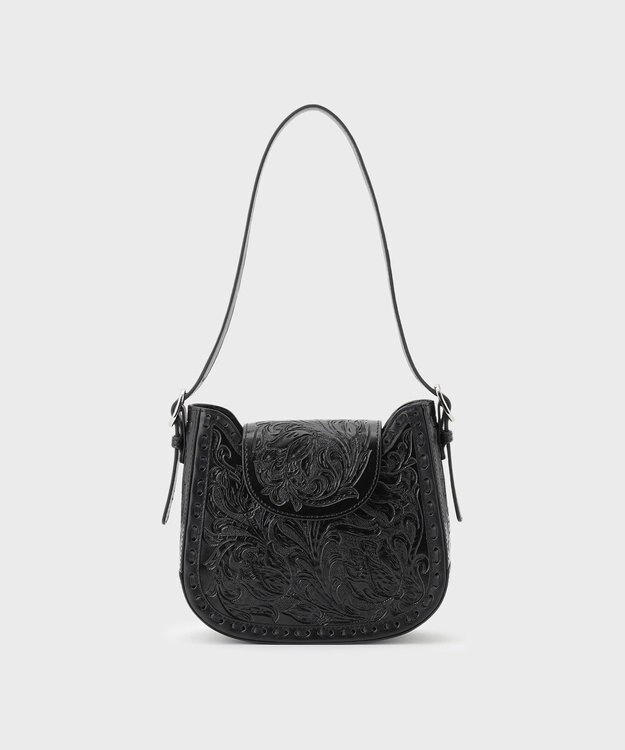 GRACE CONTINENTAL Flap CurvyBag ブラック
