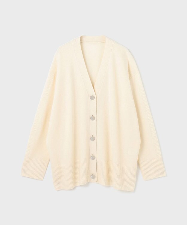 GRACE CONTINENTAL クーマラムニットカーディガン ホワイト