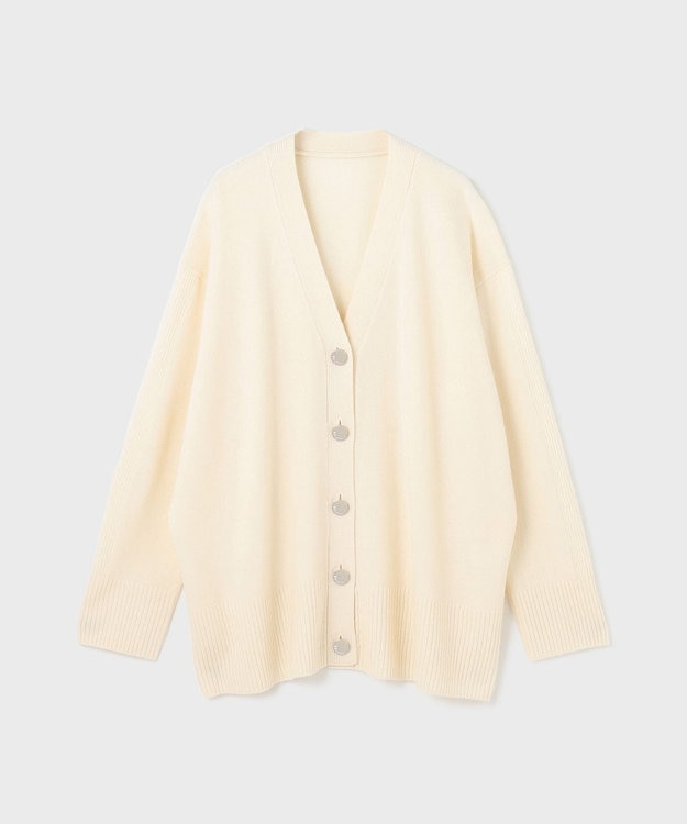 GRACE CONTINENTAL クーマラムニットカーディガン ホワイト