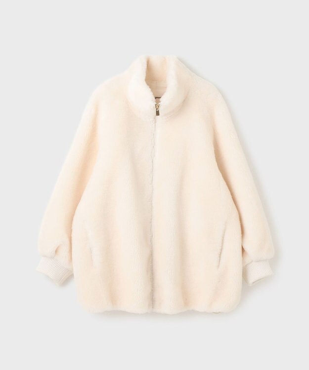 GRACE CONTINENTAL ウールボアブルゾン キナリ