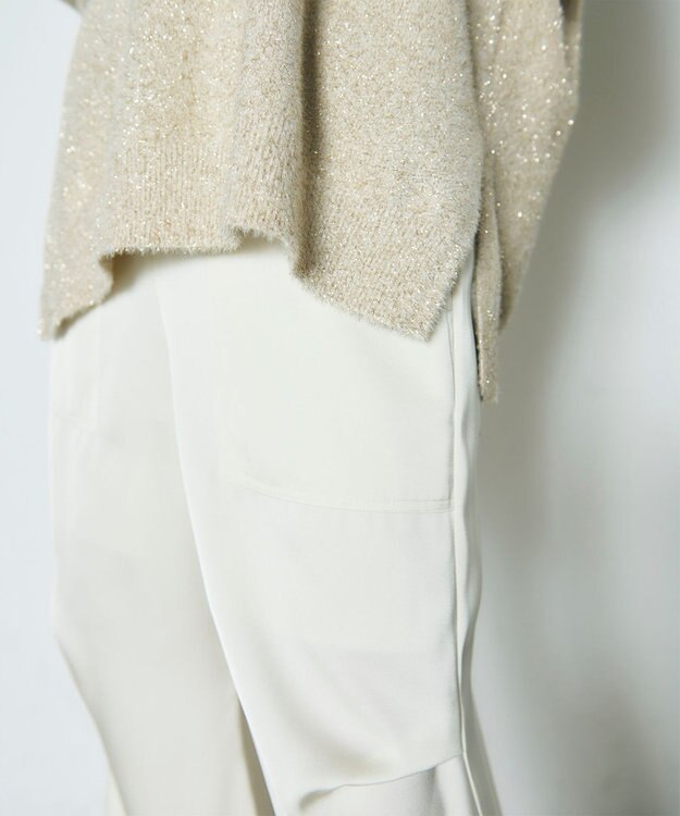 GRACE CONTINENTAL サテンワークパンツ キナリ