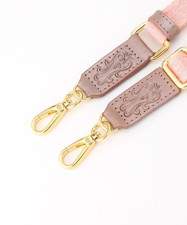 GRACE CONTINENTAL ロゴショルダーストラップ３ ピンク