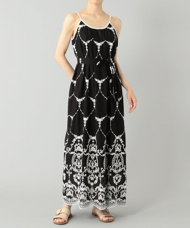 GRACECONTINENTAL ライン配色キャミドレス ブラック ライン配色キャミドレス / GRACE CONTINENTAL | GRACE