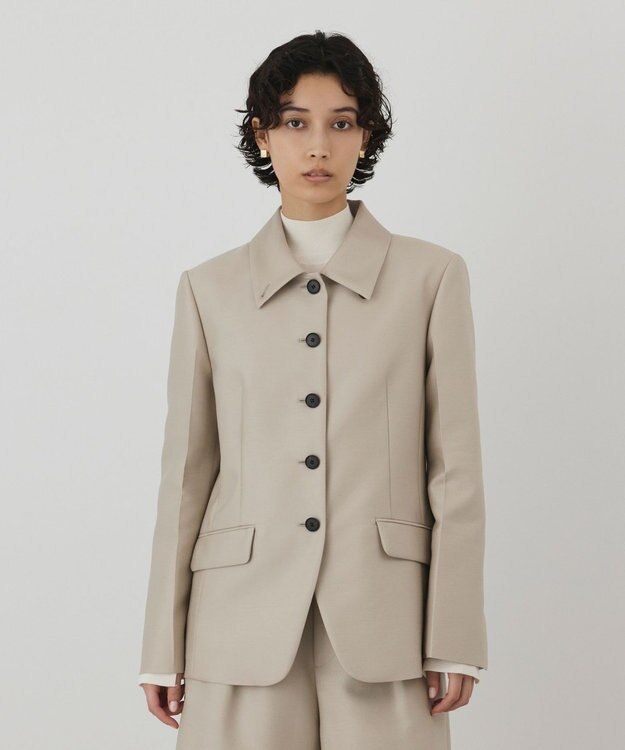 GRACE CONTINENTAL ウールシルクジャケット ベージュ