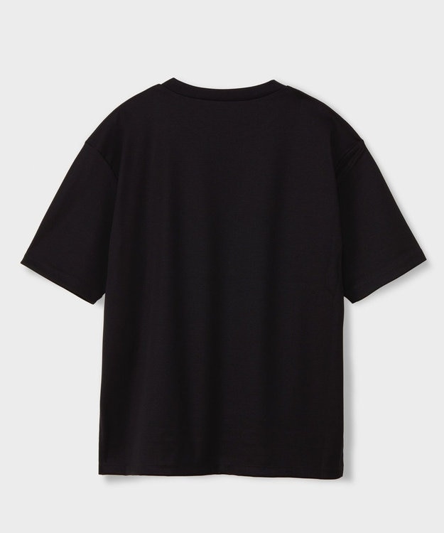 GRACE CONTINENTAL レタードシルケットTシャツ ブラック