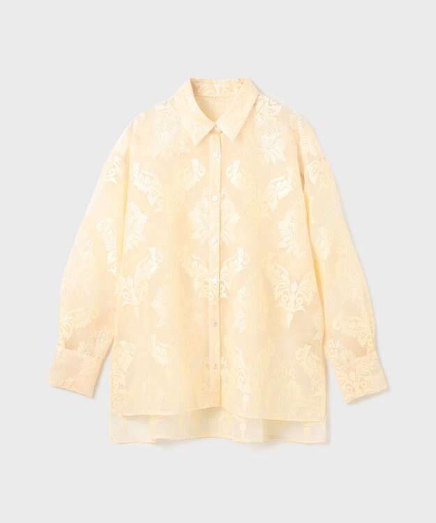 GRACE CONTINENTAL オーナメントオーバーシャツ キナリ