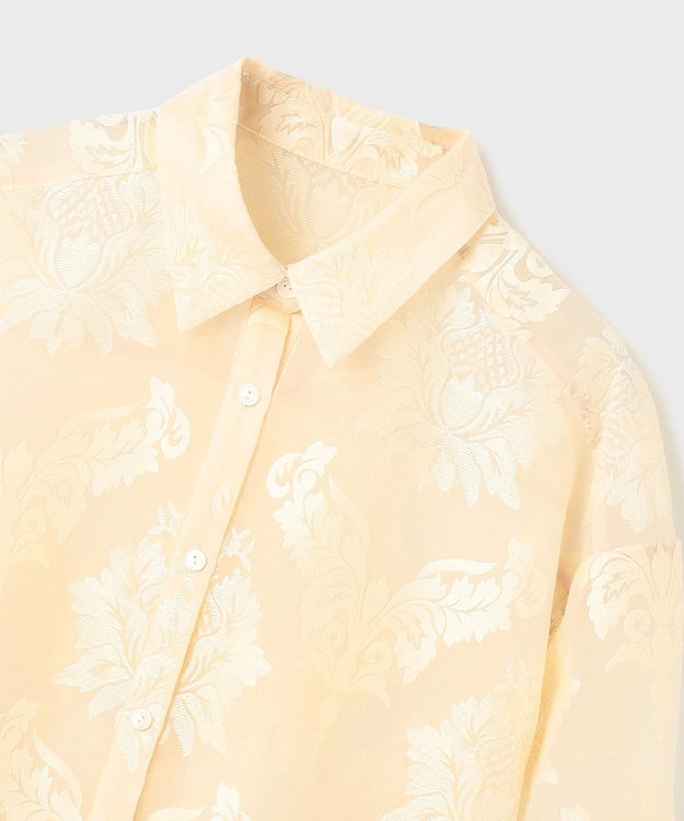 GRACE CONTINENTAL オーナメントオーバーシャツ キナリ