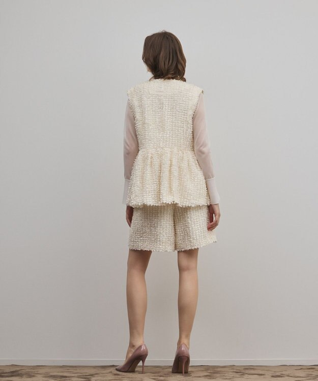 GRACE CONTINENTAL カットジャガードハーフパンツ キナリ