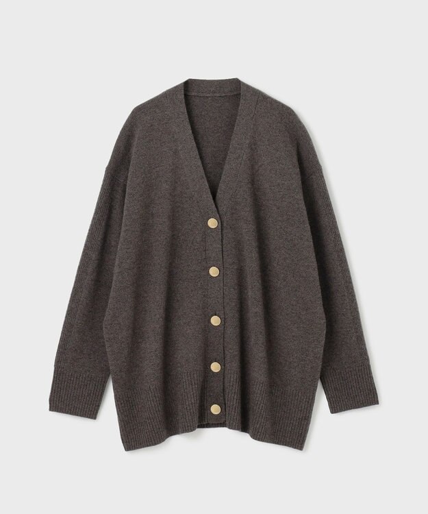 GRACE CONTINENTAL クーマラムニットカーディガン ブラウン