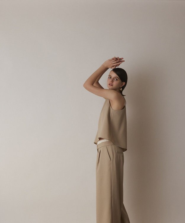 GRACE CONTINENTAL キャミ付レイヤードパンツ ベージュ