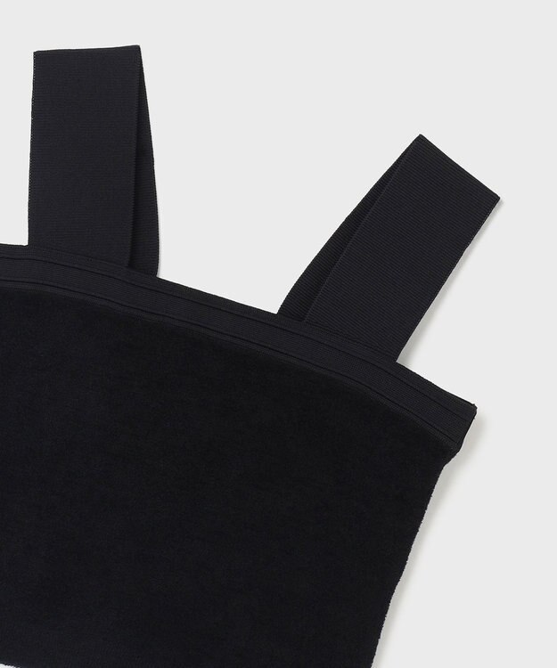 GRACE CONTINENTAL モールニットベアトップ ブラック