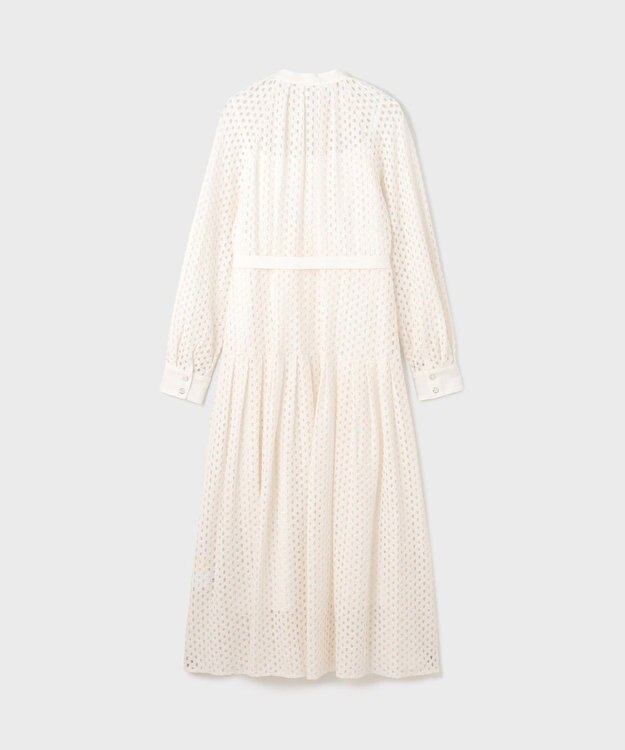 GRACE CONTINENTAL メッシュレースカフタンワンピース ホワイト