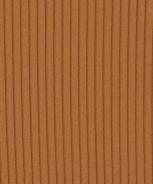 GRACE CONTINENTAL ハイネックリブニットトップ ブラウン