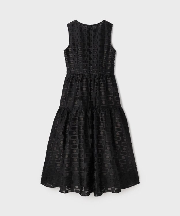 GRACE CONTINENTAL キカドットジャガードドレス ブラック