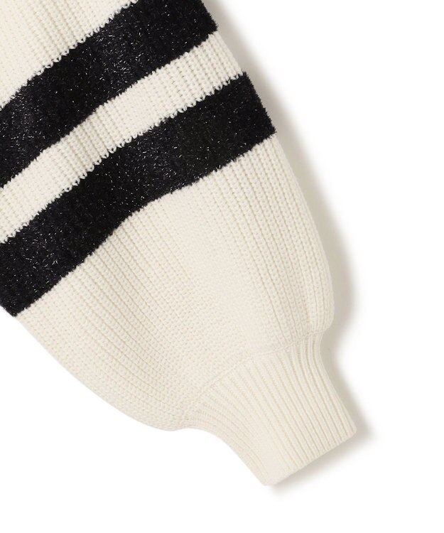 GRACE CONTINENTAL 畦ショートニットカーディガン ホワイト