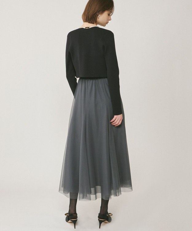 GRACE CONTINENTAL シャーリングベアドレス グレー