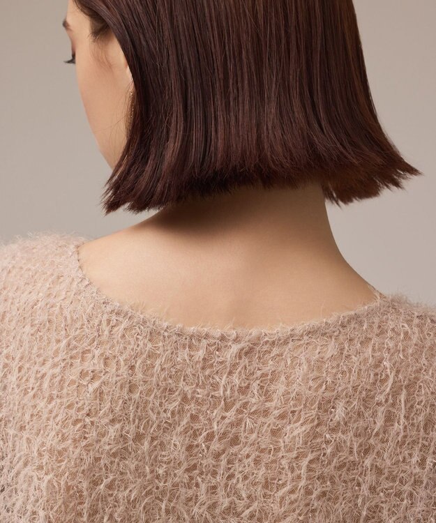 GRACE CONTINENTAL バックフレアチュールトップ ベージュ