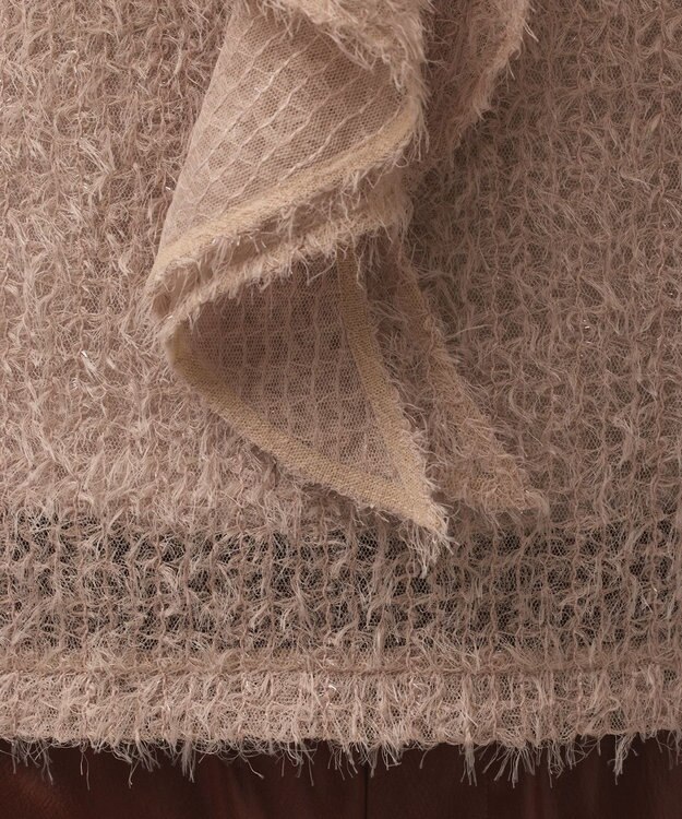 GRACE CONTINENTAL バックフレアチュールトップ ベージュ