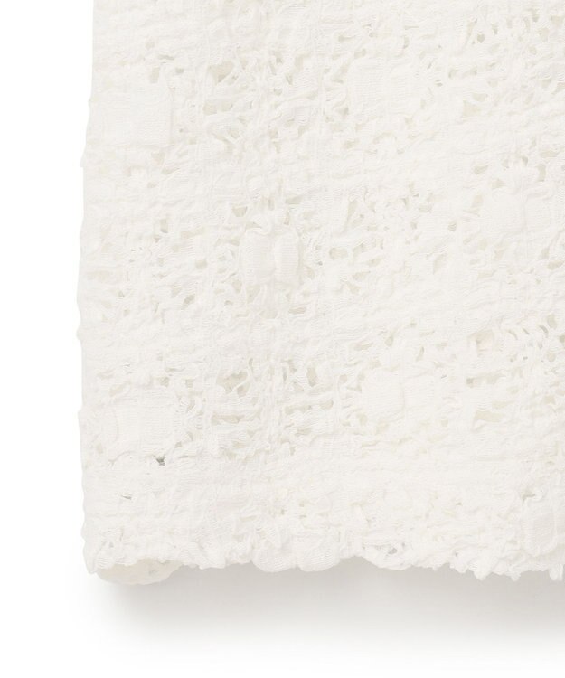 GRACE CONTINENTAL レースカットスキッパートップ ホワイト