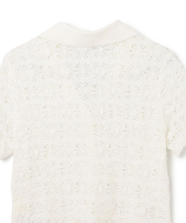 GRACE CONTINENTAL レースカットスキッパートップ ホワイト