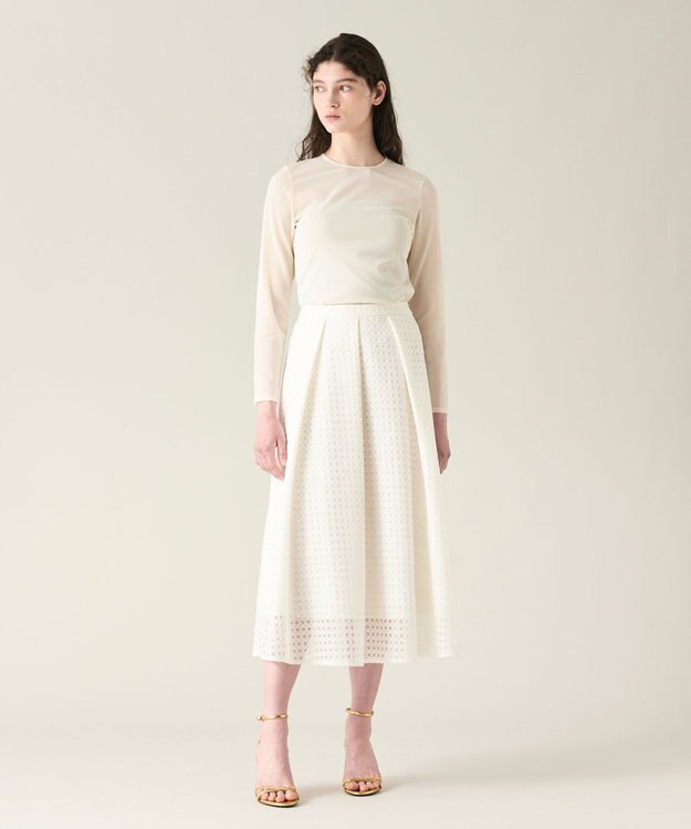 GRACE CONTINENTAL チュールシアートップ キナリ