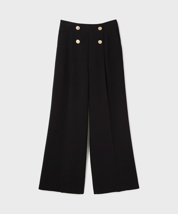 GRACE CONTINENTAL ダブルクロスマリンパンツ ブラック